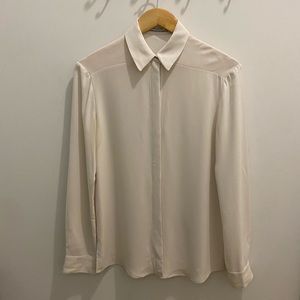 MM LaFleur Silk Ivory Buttonup Size 2